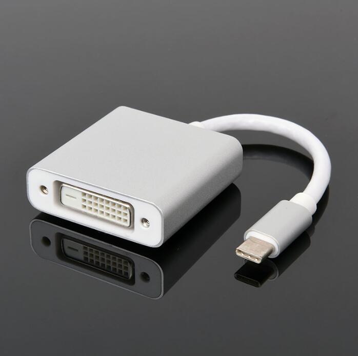 USB-C Type C USB 3.1 Male to DVI 1080P Monitor Adapter Connector Adaptor Cable for Macbook 